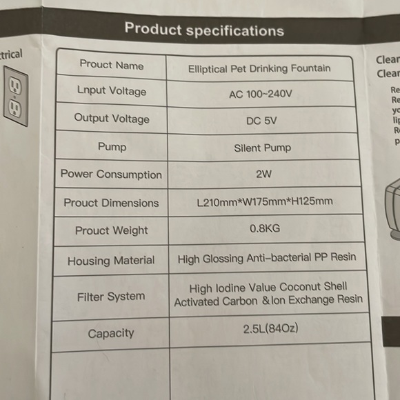 Com smart pet drinking fountain White - Picture 9 of 10